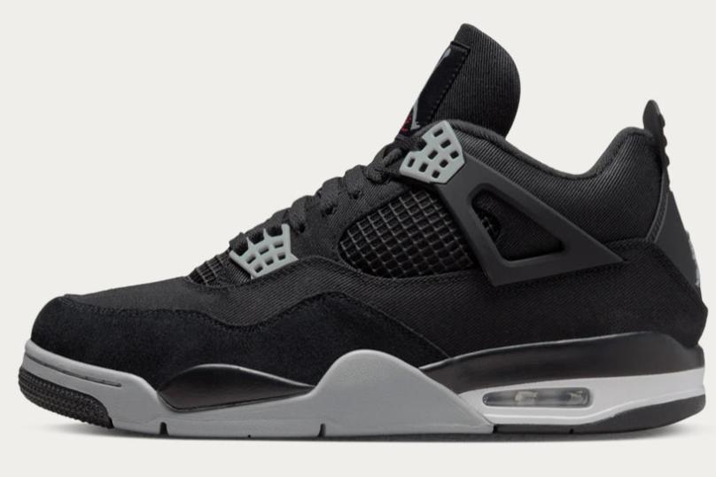 Jordan 4 Black Canvas