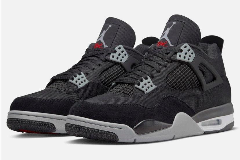 Jordan 4 Black Canvas